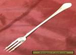 Lovely Antique Silver Plated Pickle Fork for Sale