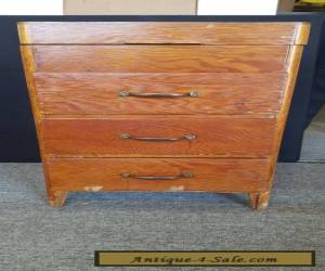 Item VINTAGE Wood 3 Drawer Sewing Cabinet w/ Hinged Top for Sale