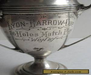 Item Antique Golf Trophy Gorham Sterling Silver Lyon-Barrow Cup for Sale