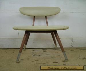 Item Vintage Mid Century Modern Molded Plywood & Metal Chair Steampunk Upholstered  for Sale
