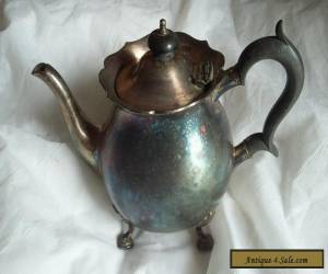 Item Antique vintage Martin hall 1929 silver tea pot for Sale