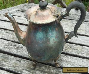 Item Antique vintage Martin hall 1929 silver tea pot for Sale