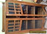 Antique Oak & Glass Curio Cabinet for Sale