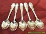  Lovely Antique Silver Plated Coffee Spoons for Sale