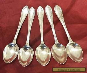 Item  Lovely Antique Silver Plated Coffee Spoons for Sale
