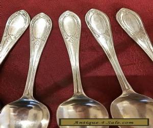 Item  Lovely Antique Silver Plated Coffee Spoons for Sale