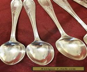 Item  Lovely Antique Silver Plated Coffee Spoons for Sale