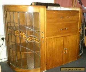 Item Art  Deco Superb Solid Timber Cocktail Cabinet for Sale