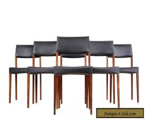 Item Six Rosewood Dining Chairs Danish Modern Mid Century for Sale