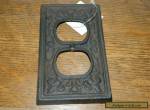 French Decorative Cast Iron Rustic Finished Electric House Outlet Plate Cover  for Sale