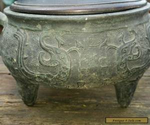 Item Antique Chinese Bronze  censer Marked for Sale