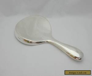 Item Stunning Antique Art Deco 1924 Sterling Solid Silver Hand Mirror - Plain Design for Sale