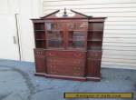 51556    Antique Mahogany China cabinet Curio w/desk for Sale