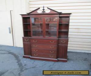 Item 51556    Antique Mahogany China cabinet Curio w/desk for Sale