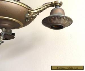 Item Vintage Art Deco Hanging Chandelier Light Fixture Ceiling Lamp 1920s for Sale