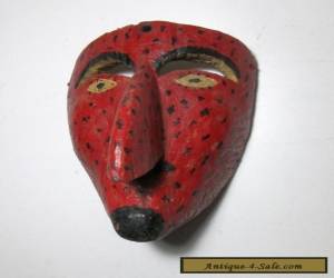 Item Reduced! Old Red Mexican folk art mask with large nose for Sale