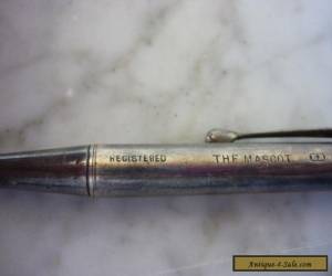 Item Vintage The Mascot Sterling Silver Pencil #14 for Sale