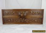 Antique French A Pair Of Hand Carved Architectural Panel Solid Oak Wood Trim for Sale