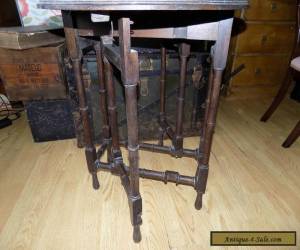 Item ANTIQUE~VINTAGE~SMALL~OAK~DROP LEAF~ GATE LEG TABLE~OVAL for Sale