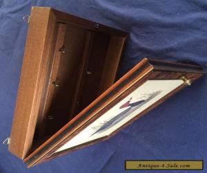 Item Vintage 1970s Swedish wooden wallhanging box for keys for Sale