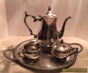 Item Wm. Roger Bros Silver plate Coffee Tea serving set - 4 Pieces  for Sale