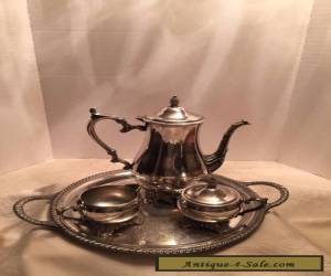 Item Wm. Roger Bros Silver plate Coffee Tea serving set - 4 Pieces  for Sale