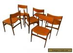 6 Teak Dining Chairs Danish Mid Century Modern for Sale