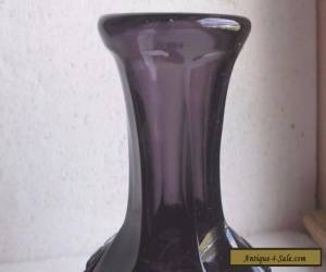 Item ANTIQUE DEEP AMETHYST PURPLE GLASS WATER BOTTLE EAPG PATTERN GLASS 1900 for Sale