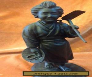 Item Japanese Bronze figure Meiji Era singed  for Sale