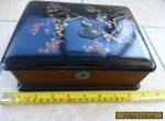 Vintage Chinese Decorated Lacquered Trinket Box for Sale