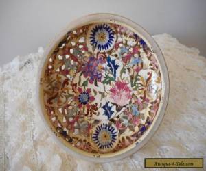 Item Antique Zsolnay Fischer Budapest footed porcelain bowl for Sale