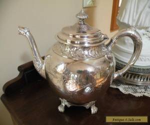 Item Late Victorian, Toronto Silverplate Co. Quadrouple plate,  Teapot for Sale