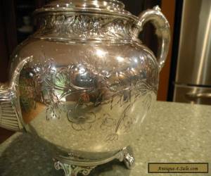 Item Late Victorian, Toronto Silverplate Co. Quadrouple plate,  Teapot for Sale