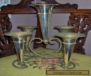 Item ANTIQUE SILVER-PLATED EPERGNE DATED 1919 for Sale
