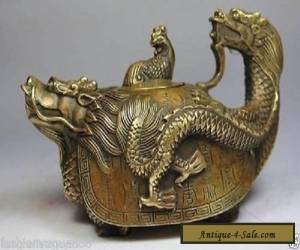 Item CHINESE OLD COPPER HANDWORK DRAGON TEA POT  for Sale