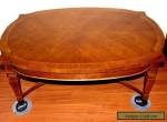 DREXEL HERTIAGE COFFEE TABLE VINTAGE W/ TWO PULL OUT SIDE TRAYS for Sale