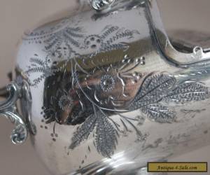 Item Vintage English Chased/Etched Silver Plate Sugar Scuttle/Salt Pig - Dreadnought for Sale