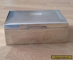 Item A Good Vintage Sterling Silver Table Cigarette Box, 1966 for Sale