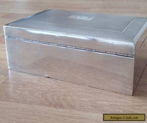 Item A Good Vintage Sterling Silver Table Cigarette Box, 1966 for Sale