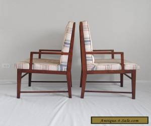 Item 2 mid century modern TALL back walnut arm chairs for Sale