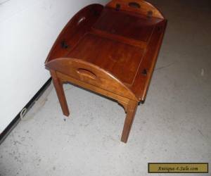 Item Vintage Solid Mahogany Butler's Table for Sale