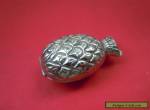 RARE Antique Pill BOX PINEAPPLE ANANAS in Silver plated  for Sale