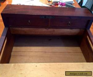 Item 19th century antique crotch mahogany folding lap desk for Sale