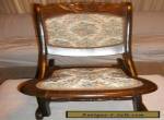 Vintage Wood Folding Rocker Rocking Chair Antique Beautiful Ornate for Sale