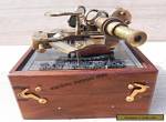 Antique Brass Nautical Sextant with wooden Box.. for Sale