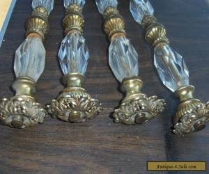 Item Antique Victorian crystal glass table legs  for Sale