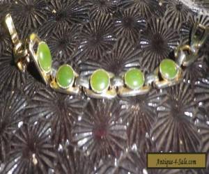 Item Greenstone Vintage 1960s Modernist Bracelet Art Deco-NZ Deceased Estate for Sale