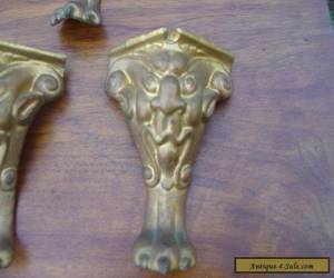 Item Set of 4 antique  Victorian Cast Iron Table or stool  Legs for Sale