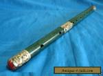 Wonderful Chinese Tibet silver Jade Carved Dragon Flute for Sale