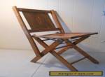 Antique Simmons Co.?  Wooden Folding Chairs Vintage Wood Slat Seat  for Sale